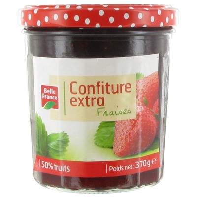 Confiture extra fraises 370g