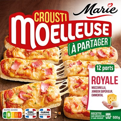 Pizza mozza/jambon/emmental 500g