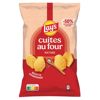 Chips cuites au four nature 120g