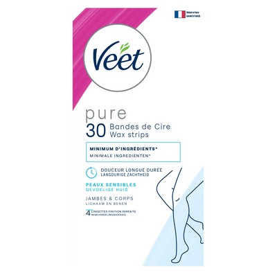 Bande cire pure jambe x30 95g