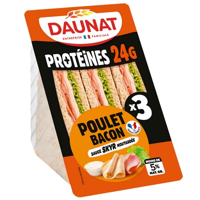 Club xxl proteine+poulet bacon 230g