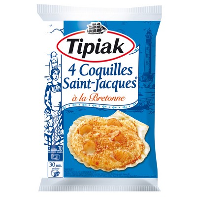 Coquil.St Jacques Bretonne 4x90g